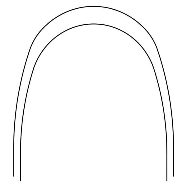 Archwire Nitanium Lower 0.018 x 0.024 Ea