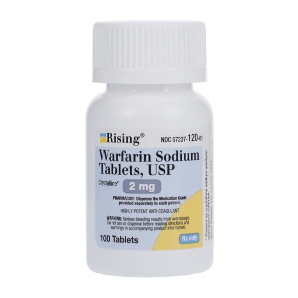 Warfarin Sodium Tablets 2mg Bottle 100/Bottle Each