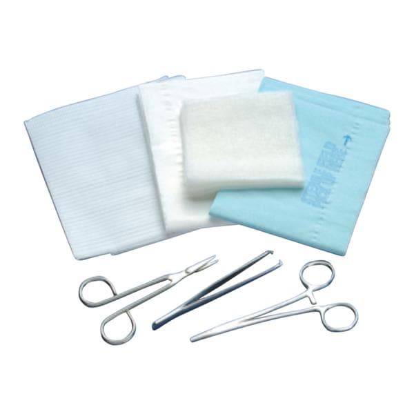 Laceration Tray (Gauze/4-1/2" Sharp/Sharp Scissors)