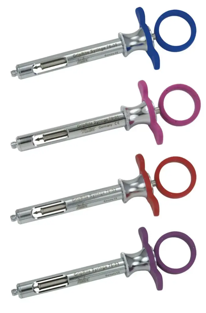 GripRite Aspirating Syringe C-W Type Blue Standard Ea
