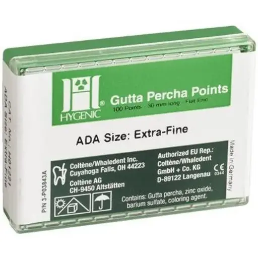 Hygenic Gutta Percha Points 100/Pk