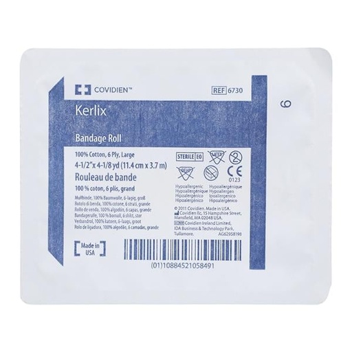 Kerlix Gauze Bandage Cotton 4.5"x4.1yd 6 Ply Sterile 1Rl/Pk
