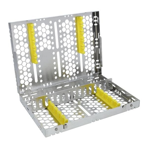 Double Sided Cassette 100% Stainless Steel Medium Yellow 16 Instruments Each