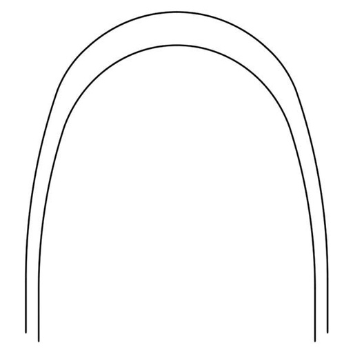 Archwire Nitanium Lower 0.018 x 0.024 Ea