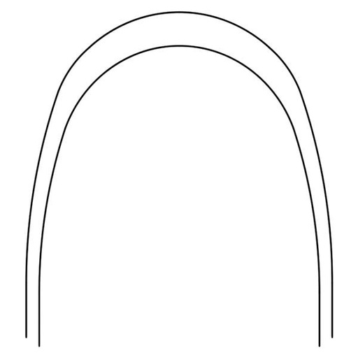Archwire Nitanium Lower 0.016 in x 0.022 in 10/Pk