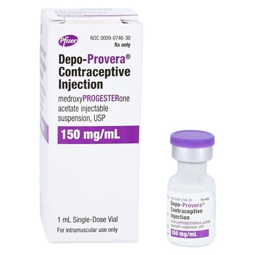 Depo-Provera Injection 150mg/mL SDV 1mL Each