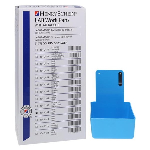 Work Pans Lab 12/Bx (Blue)
