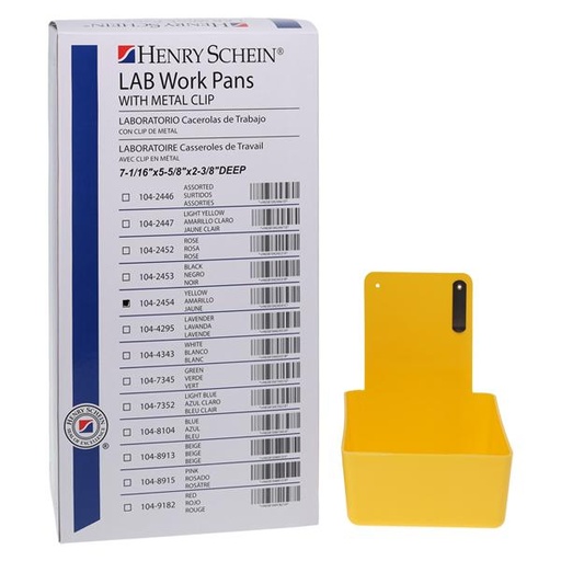 Work Pans Lab 12/Bx (Yellow)