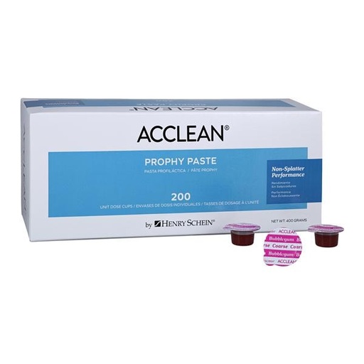 Acclean Prophy Paste Coarse Bubblegum 200/Bx