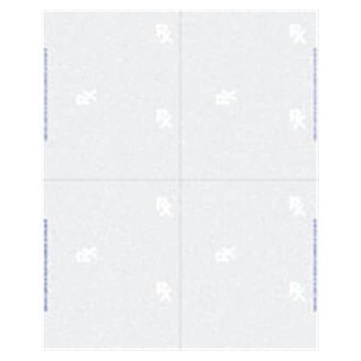 Laser Prescription Paper Medicaid Approved Quarter Sheet With Perforation 500/Pk