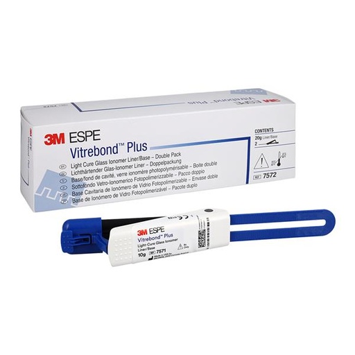Vitrebond Plus Glass Ionomer Base / Liner Double Pack Ea