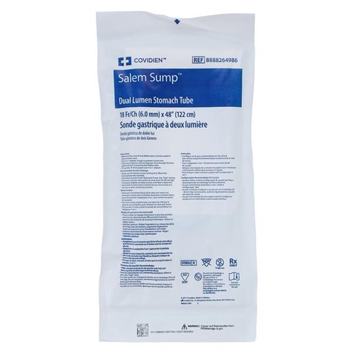 Salem Sump Stomach Tube 18Fr 48"