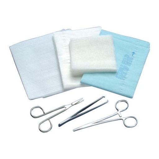 Laceration Tray (Gauze/4-1/2" Sharp/Sharp Scissors)