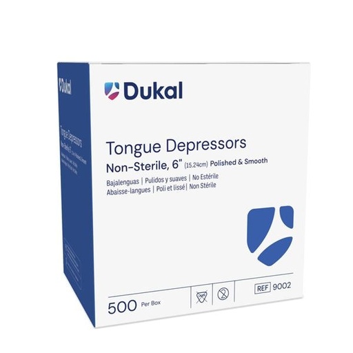Tongue Depressor 6 in Wood Non-Sterile Adult 500/BX